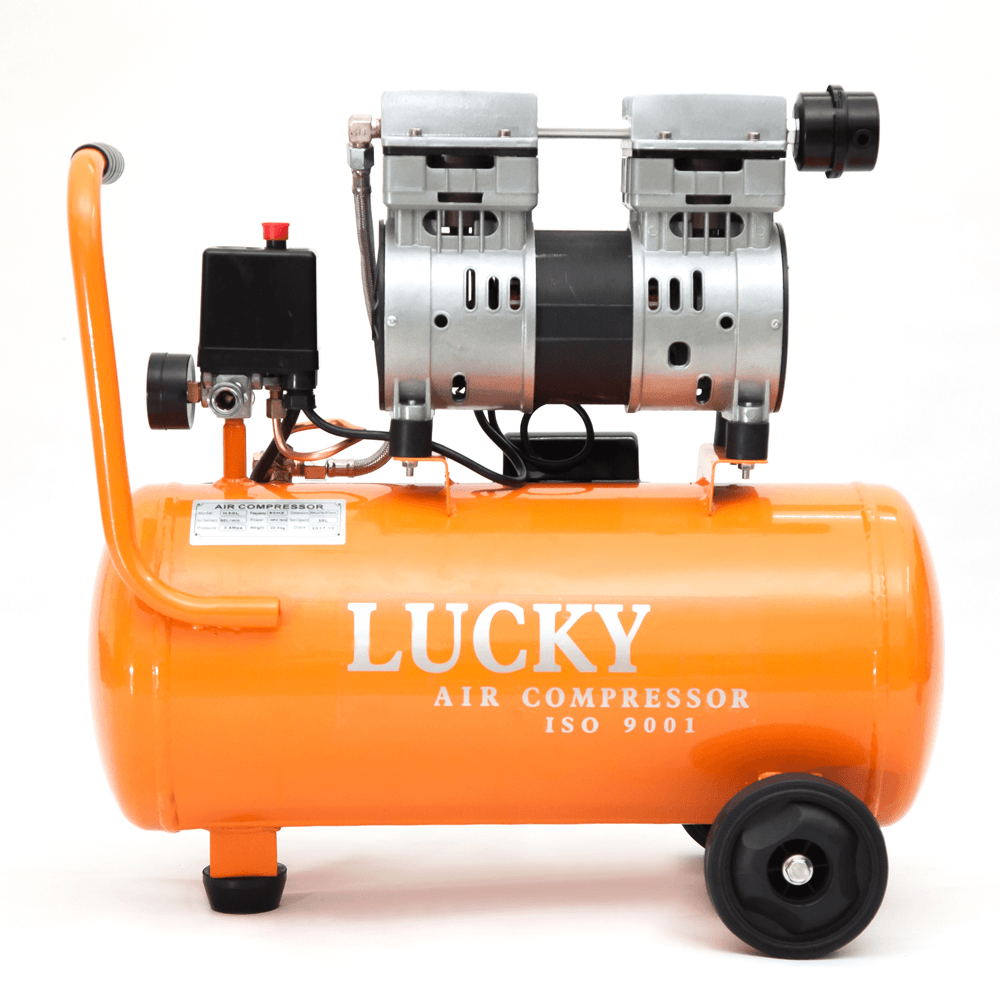 máy nén khí mini 220V không dầu 1HP 30 lít chính hãng