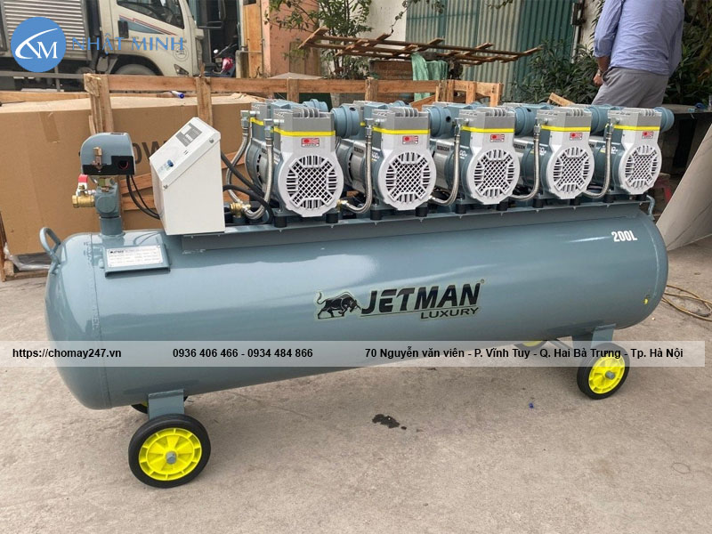 Máy nén khí công nghiệp không dầu Jetman chính hãng